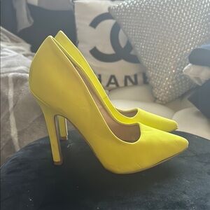 Yellow High Heels